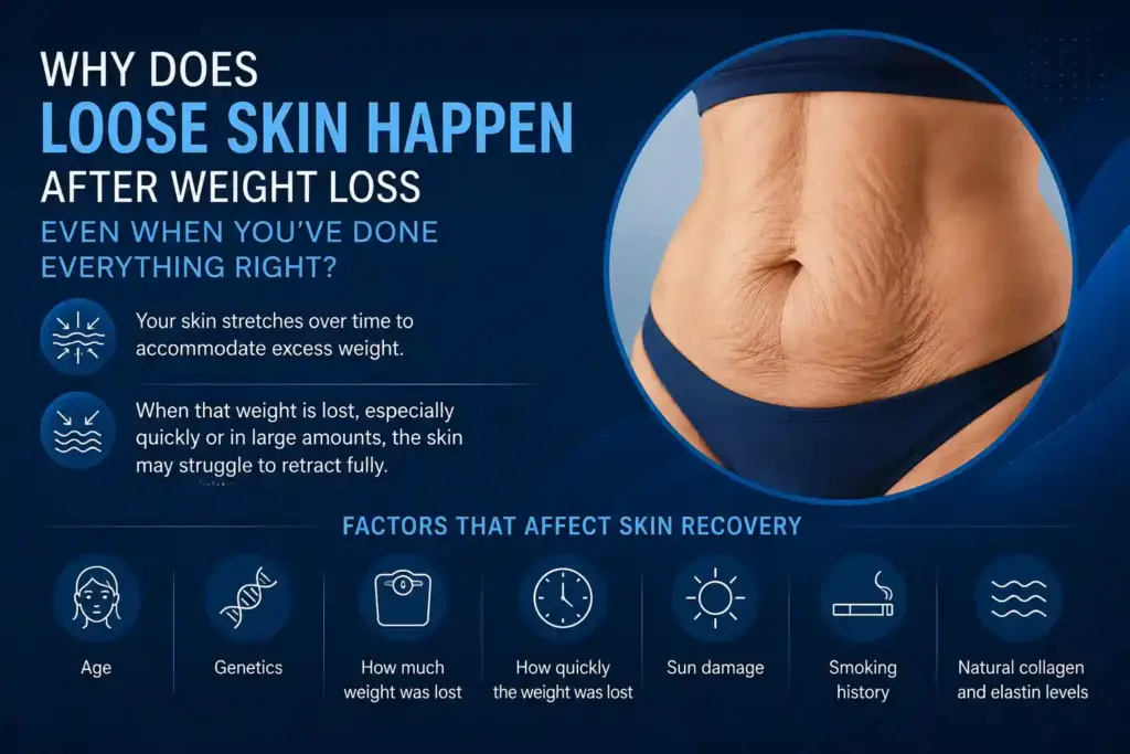Why Does Loose Skin Happen After Weight Loss Even When You’ve Done Everything Right Uxbridge?